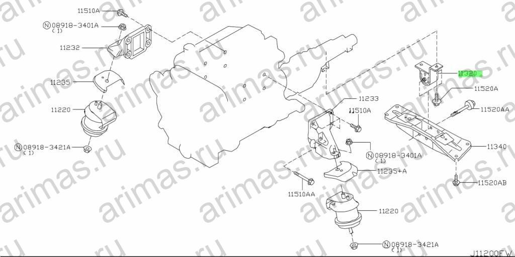Схема 11320-CD000