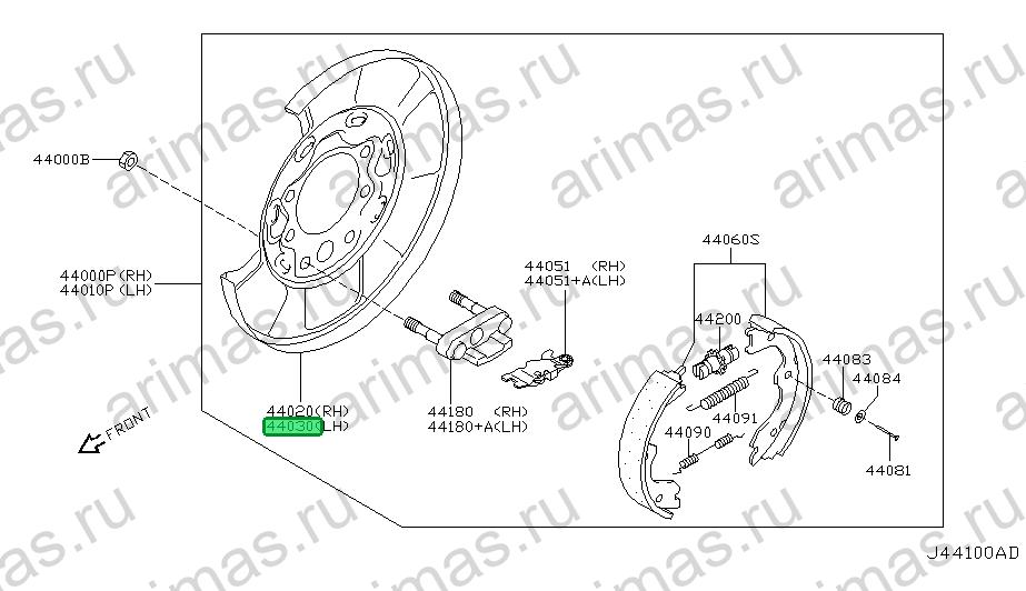 Схема 44030-CD010